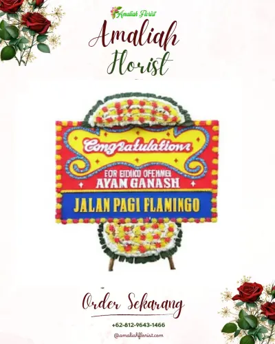 Bunga Papan Congratulation di Universitas Palangka Raya